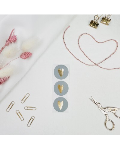 Aufkleber Herz Ice Blue