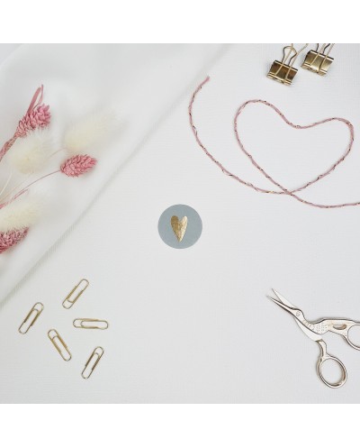 Aufkleber Herz Ice Blue