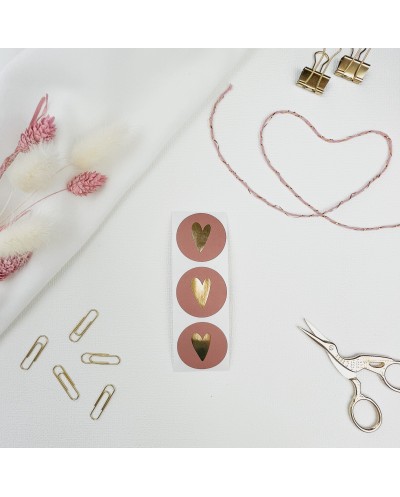 Aufkleber Herz Warm Red