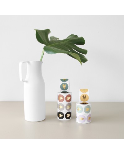 Aufkleber Herz Warm Red