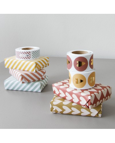 Aufkleber Herz Warm Red