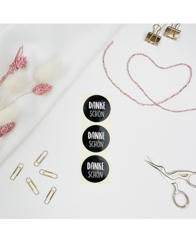 Aufkleber "Danke schön"