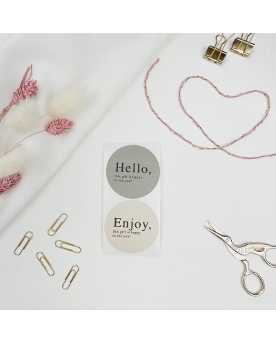 Aufkleber Duo Enjoy / Hello