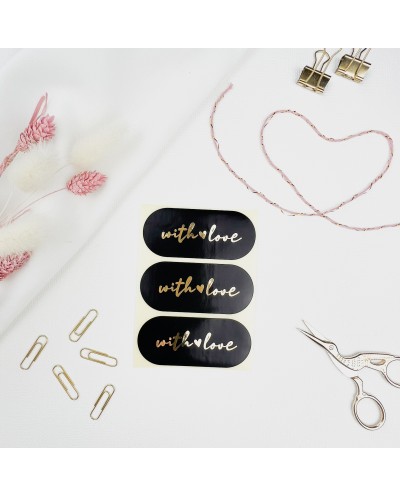 Aufkleber "with love"