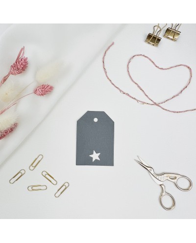 Geschenkanhänger blau Stern