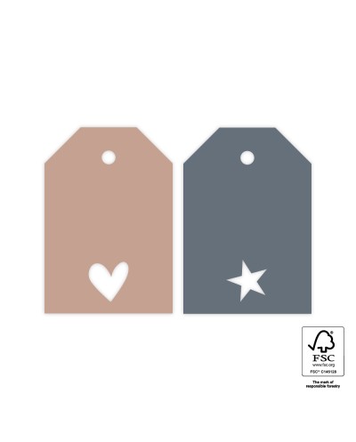 Geschenkanhänger blau Stern