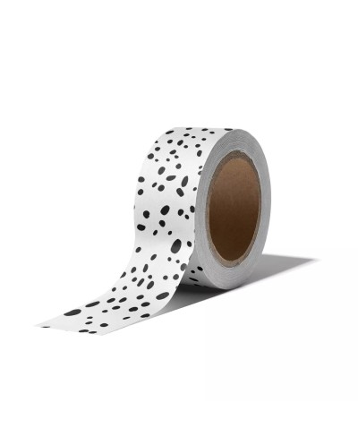 Washi Tape Konfetti schwarz/weiß