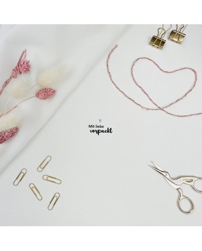 Aufkleber "mit Liebe verpackt"