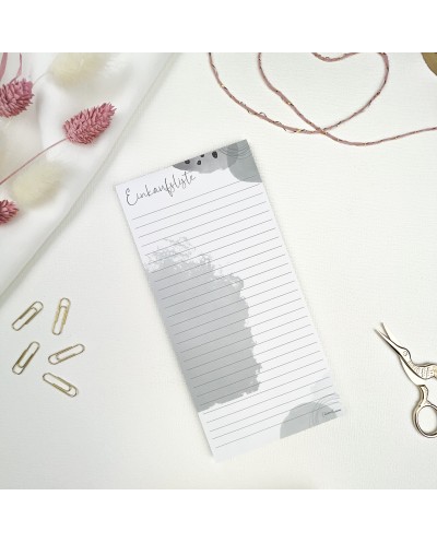 Einkaufsliste aquarell grün