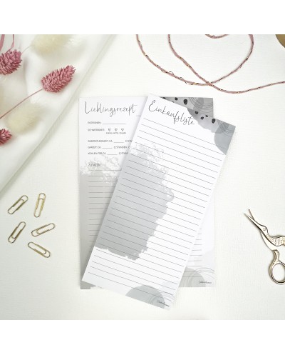 Einkaufsliste aquarell grün