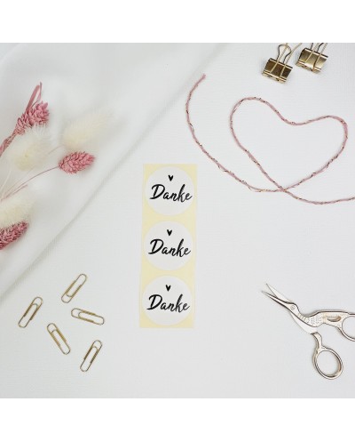 Aufkleber "Danke"