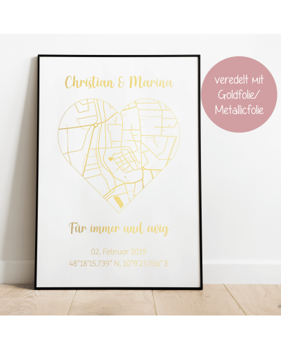 Personalisiertes Poster - Für immer und ewig