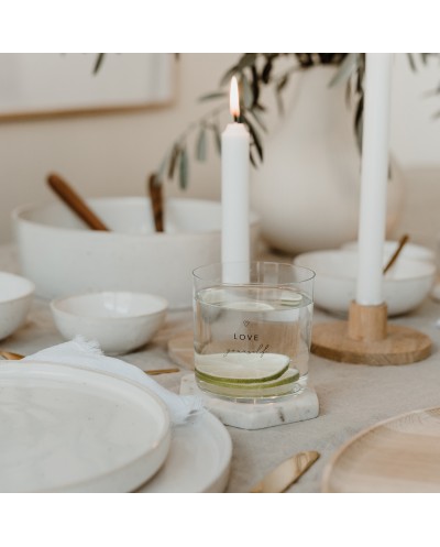 Trinkglas im 2er Set Selflove schwarz