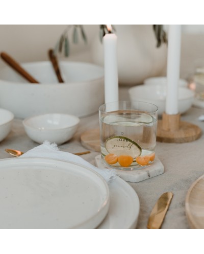 Trinkglas im 2er Set Selflove schwarz