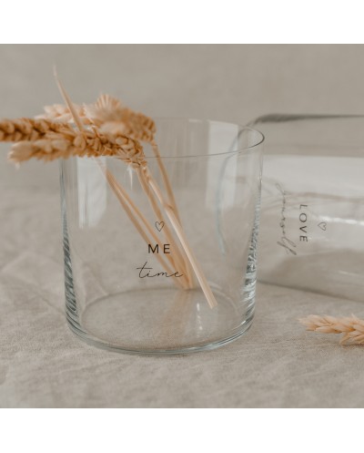 Trinkglas im 2er Set Selflove schwarz