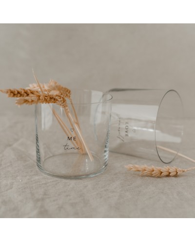 Trinkglas im 2er Set Selflove schwarz