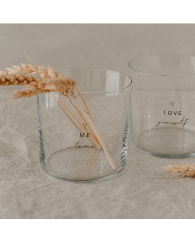 Trinkglas im 2er Set Selflove schwarz