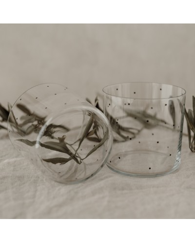 Trinkglas im 2er Set Punkte