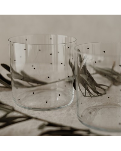 Trinkglas im 2er Set Punkte