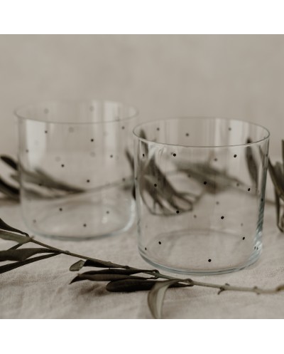 Trinkglas im 2er Set Punkte