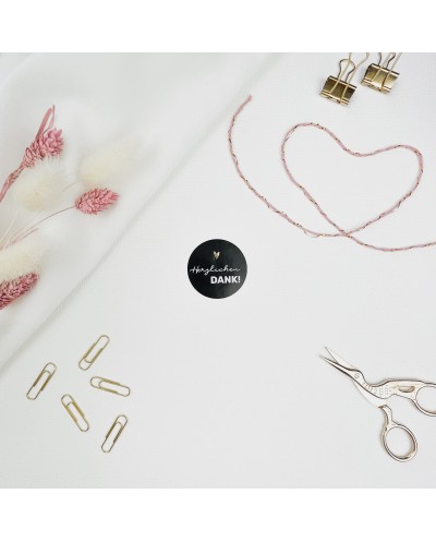 Aufkleber "Herzlichen Dank"