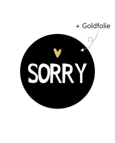 Aufkleber "Sorry"