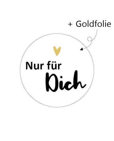 Aufkleber "Nur für Dich"