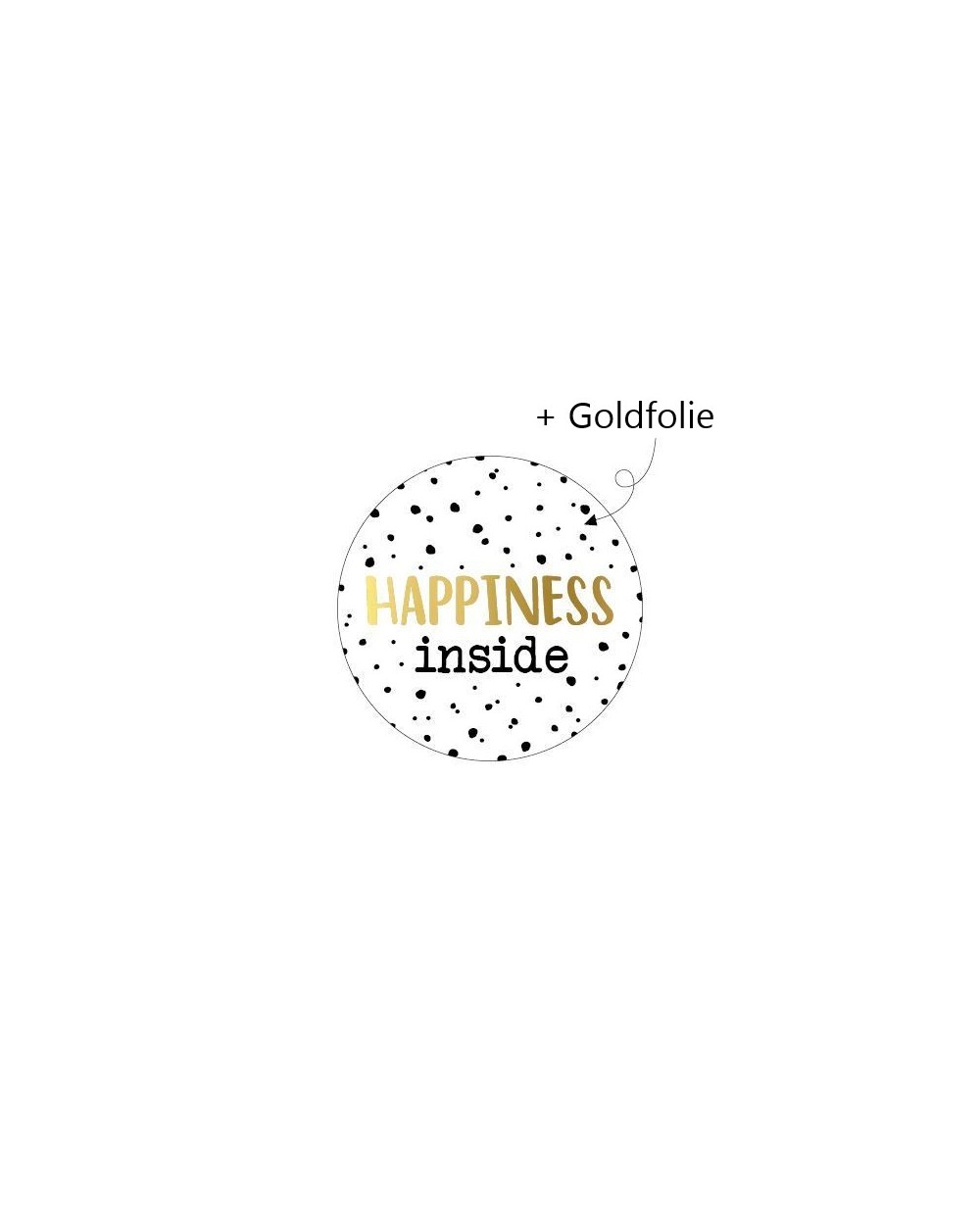 Aufkleber "Happiness Inside"