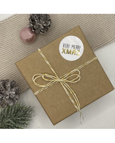 Aufkleber "Very merry Xmas"