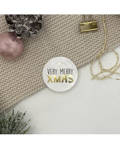 Aufkleber "Very merry Xmas"