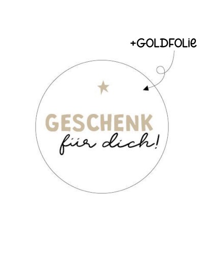 Aufkleber "Geschenk für dich"