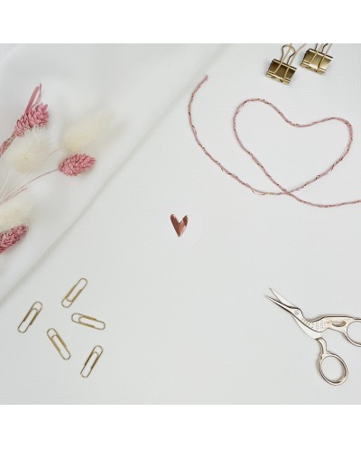 Aufkleber Herz rosé