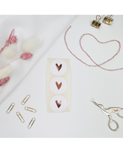 Aufkleber Herz rosé