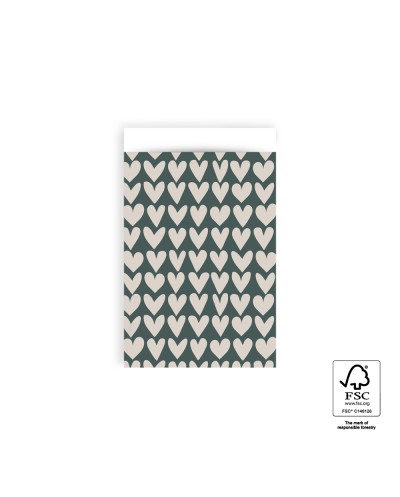 Geschenktüten Love Petrol Herzen