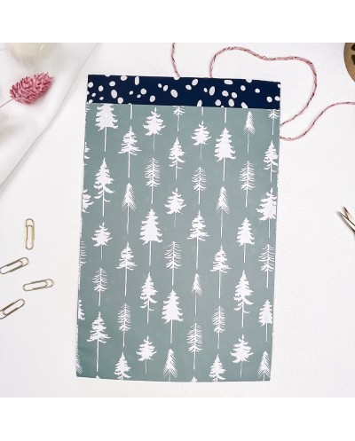 Geschenktüten Lovely Trees mint/blau