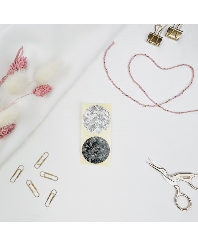 Aufkleber Pusteblumen weiß/schwarz