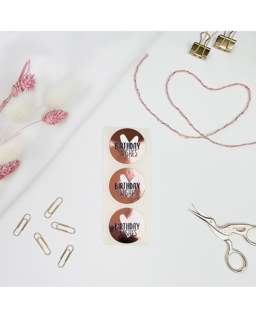 Aufkleber "Birthday Wishes"